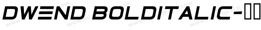 DWEnd BoldItalic字体转换